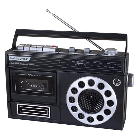 Grabadora portátil de casetes de radio AM/FM HANNLOMAX HX-601K