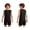 Black, variant on Special Needs Adaptive Clothing Girls Boys Sleeveless Autism Sensory Anti-strip Jumpsuit Short Leg Romper Black 8