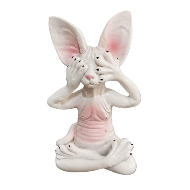 Gato Meditador Creativo, Artesanía De Resina, Estatua De Gato Meditador, Estatua De Animales De Resina Pintada A Mano Para El Hogar, La Sala De Estar Y El Dormitorio Speravity HA042854-02