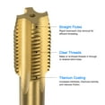 thumbnail image 3 of Unique Bargains M22 x 2.5 Titanium Coated M35 High Speed Steel Straight Flute Metric Thread Screw Tap, 3 of 6