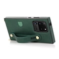 thumbnail image 3 of Dteck Case For Samsung Galaxy S20 Ultra(6.9 inches),Luxury PU Leather Adjustable Strap Shockproof Rubber Protective Back Phone Kickstand Hybrid Cover,Green, 3 of 6