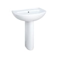 thumbnail image 1 of Lavabo de ceramica con pedestal con rebosadero marca Gravita, 1 of 5