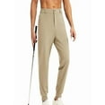 thumbnail image 4 of SGFCWSX Jogger Pants for Men,Zippered Pocket Breathable Solid Casual Athletic Golf Pants Khaki XL, 4 of 5