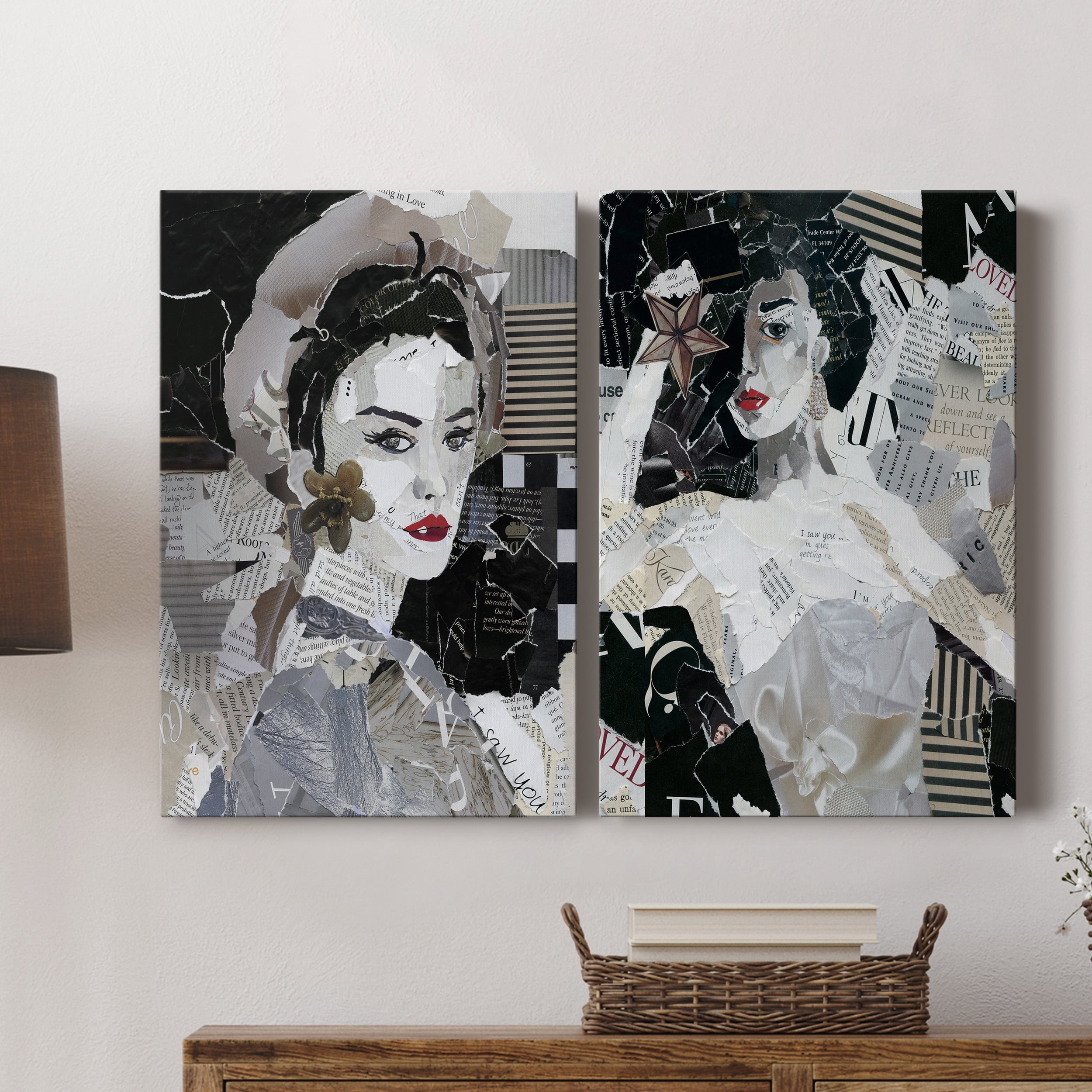 Runway Pause Premium Gallery Wrapped Canvas - Ready to Hang - Set of 2 - 8 x 12 Each