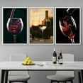 thumbnail image 3 of wall26 Framed Canvas Print Wall Art Set Red Wine Glasses at Sunset Drinks Wilderness Photography Realism Rustic Landscape Colorful Multicolor Ultra for Living Room, Bedroom, Office - 16"x24&quot, 3 of 5