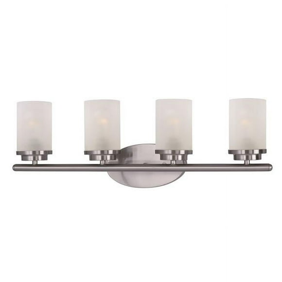 Maxim 10214FTSN 9 x 26.25 in. Corona 4-Light Bath Vanity, Satin Nickel