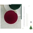 thumbnail image 4 of 3.15" Velvet Christmas Balls Green Xmas Tree Hanging Ornaments Shatterproof Decorations Pendants 12pcs with Gift Box, 4 of 9