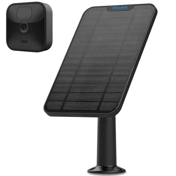 Solar Panel Charging For Blink XT/XT2/New Outdoor/Outdoor(3rd Gen) Camera, with 13.1ft Waterproof Charging Cable, IP65 Weatherproof