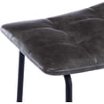 thumbnail image 4 of Duhome Counter Height Bar Stools Set of 2, Faux Leather Tufted Barstool Upholstered for Restaurant Bar, Gray, 4 of 5