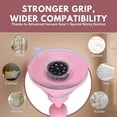 thumbnail image 6 of MIRRORVANA Fogless Shower Mirror for Skincare and Grooming, Anti Fog Shatterproof Design with Strong Suction and 360° Swivel, Women’s Beauty Routine Friendly Bathroom Mirror - 6.3" x 6.3" (Pink), 6 of 7