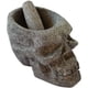thumbnail image 1 of Molcajete Cuaomi - Molcajete Moderno de piedra volcánica en forma de cráneo calavera, el molcajete incluye el tejolote y es elaborado con proceso artesanal, molcajete artesanal, salsero Cemcui Molcajete Cuaomi, 1 of 5