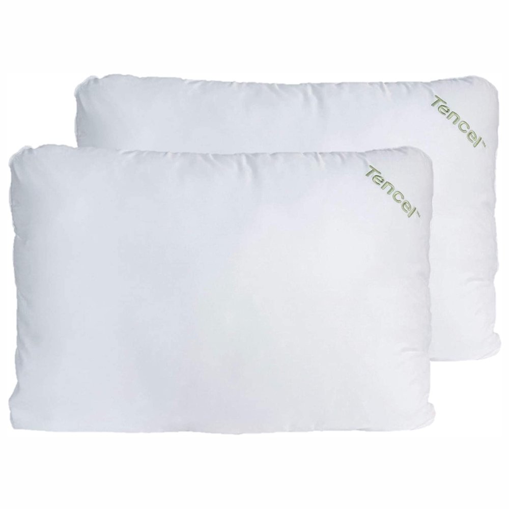 I Love Pillow Pure Lux Sleeping Pillow with Cover, Queen Sized, White
