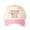 Pink, variant on CHOOSIN' TEXAS Letter Embroidered Color Block Trucker Hat Unisex Adjustable Cotton Breathable Fashion Cap for Travel Daily Wear