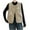#147-Beige, variant on Casual Corduroy Vest for Women Button Down Versatile Sleeveless Outerwear Waistcoat with Pockets