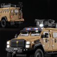 thumbnail image 4 of 1:24 Alloy Sword Toothed Tiger Explosion Proof Car Model Diecast Police Armored Off-road Vehicles Car Model Sound Light Toy Gift, 4 of 6