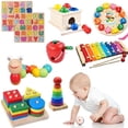 thumbnail image 2 of Rompecabezas de madera Montessori para niños, juegos educativos para bebés, juguetes para niños de 1, 2 y 3 años Fivean unisex, 2 of 2