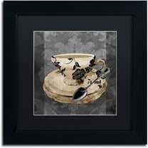 Trademark Fine Art "Vintage Cafe I" Canvas Art by Color Bakery Black Matte, Black Frame