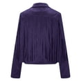 thumbnail image 5 of QUYUON Ladies Cardigan Sweaters Sale Long Sleeve Light Weight Cardigan Women Polyester Sweaters Women Cardigan Open Front Cardigan Jacket Style Q-12426 Winter Knit Sweater Outerwear Coat Purple XXL, 5 of 8
