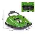 thumbnail image 7 of Electric Ride on Bumper Car for Kid, 6V/12V Powered Toy Car with Remote Control, 360 Degree Rotation, Free Numbers Stickers and Colorful LED Lights, 7 of 7