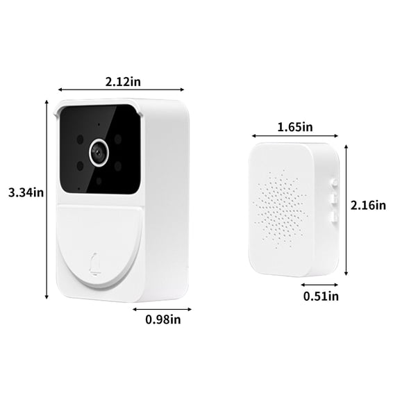 Momihoom Smart Wireless Video Doorbell with 2K HD, 170° View, 6-Month Battery, and Night Vision