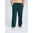 thumbnail image 3 of Mens Pajama Pants Flannel Cotton Plaid Sleep & Lounge Pants, PJ Bottoms with Pockets and Button Fly, 3 of 7