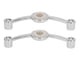 thumbnail image 2 of Manija de puerta de 2 uds, tirador de cajón de armario moderno de aleación de Zinc para muebles del hogar, color blanco, 2 of 5