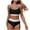 Black, variant on 2 Piece Sporty Swimsuits for Women Scoop Neck Swim Top & High Waisted Bottom Adjsutable Straps Bathing Suits (XL, Black)