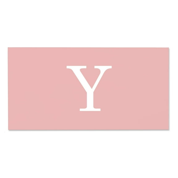 Personalization Mall Simple Initial 30x60 Beach Towel, Blush