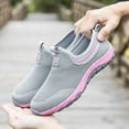 thumbnail image 6 of Sopiago Walking Sneakers for Women Comfortable Breathable Stretch Canvas Slip On Sneakers Easy Slip-Ons Casual Shoes Women and Elderly Stylish Pink,39, 6 of 6