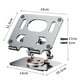 thumbnail image 5 of Soporte de aluminio para tableta, portátil, teléfono móvil, altura ajustable, giratorio 360°, 5 of 5