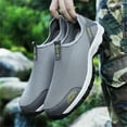 thumbnail image 3 of PEASKJP Mens Slip On Sneakers Slip-On Sneakers Lightweight Trainers Sneakers Sport Trainer Shoes,Dark Gray,11.5, 3 of 5