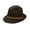 Coffee, variant on Duoif Fedora Hats for Men Windfall Men & Women Vintage Wide Brim Fedora Hat with Belt Buckle Hats for Women C