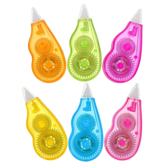 FONDOTIN 6Pcs Study Supplies Correction Tape Teens and Students 1.57X1.18X0.59In