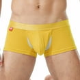 thumbnail image 4 of Iugvhana Men's Cotton Boxer Briefs – Comfortable & Breathable Underwear, Moisture-Wicking Trunks for Daily Wear Yellow XXL, 4 of 4