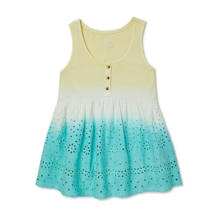 Justice Girls Dip Dye Eyelet Baby Doll Top, Sizes 4-18 & Plus