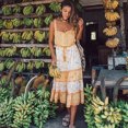 thumbnail image 2 of Vestido de verano bohemio TEELYNN, sexy, sin mangas, con tirantes, 2019, con estampado floral de rayón, para playa, vestidos de verano para mujer gitana, 2 of 5