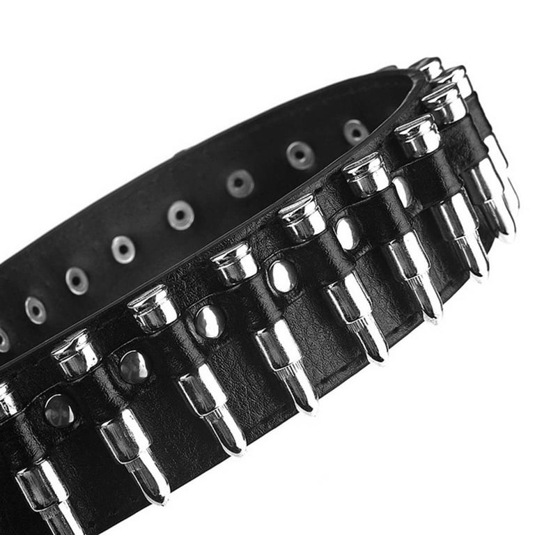 [LUV IS TRUE]★25SS★韓国人気★SM STUD BELT YYHJM 3 Row Pyramid Studded Belts Silver Stud Black Belt PU