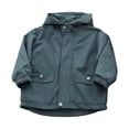 thumbnail image 3 of mgoYE Toddler Boys Windbreaker Casual Outerwear Kids Lightweight Zip Hooded Jacket Baby Cute Coat(AG,110), 3 of 7