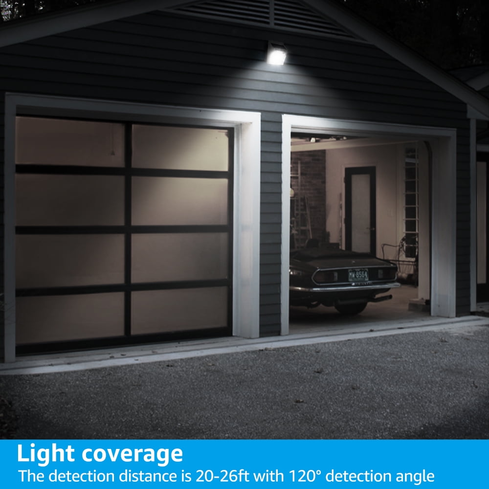 2 Pack LED Solar Wall Light, Sensor Motion Security Lighting Outdoor