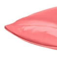 thumbnail image 3 of Coral Dreamy Set of 2 Silky Satin Standard Pillowcases, 3 of 6