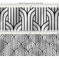 thumbnail image 4 of Outdoor Waterproof Taffeta Fabric By 10 Yard - Soimoi Geometric Print Black | UV Resistant | Ideal for Cushion Covers, Raincoats, Shower Curtains & More | 56" Width, 4 of 7