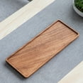 thumbnail image 4 of Yannianjz under $5 Wood Serving Tray, Rectangular Wooden Serving Platters Charcuterie Board, Wood Kitchen Display Tray for Food, Cookie, Dessert, Fruit, Snack, Vegetable, 4 of 6