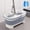 Gray, variant on Large Foldable Mop Bucket 17L/4.5Gal 18.31x8.27x7.68in, Portable Space Saving Water Pail with Handle, Sturdy Multifunction Cleaning Bucket for House, Camping, Outdoor, Fishing and Car Use