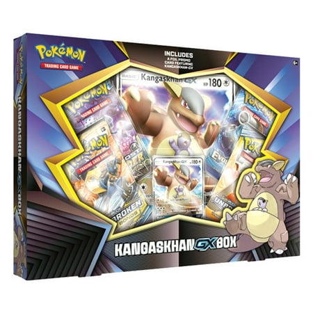 Pokemon Kangaskhan GX Box- 1 Foil Card | 4 Booster Packs- TCG Pokemon Trading