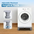 thumbnail image 3 of UHIAGREE Mini Refrigerator Stand,Adjustable Washing Machine Base with 4 Strong Feet for Dryer（Gray), 3 of 6
