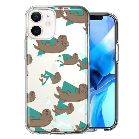 MUNDAZE For Apple iPhone 11 Cute Otter Design Double Layer Phone Case Cover