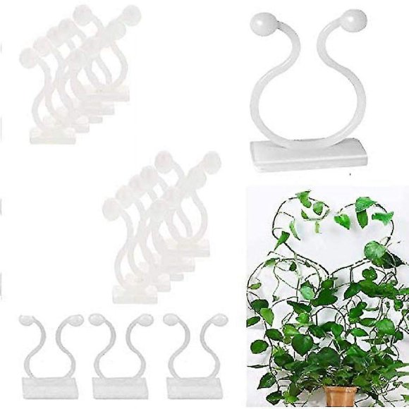 50 pieces plant clips cable ties self-adhesive plant climbing wall mounting clips plant support climbing plant clipsBY