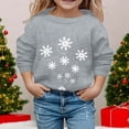 thumbnail image 2 of MIASHUI Chandail à Capuchon et Chandails en Molleton pour Filles - Automne Hiver Imprimé de Noël Col Rond Manches Longues Chandail en Molleton Décontracté pour Filles, 2 of 4