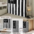thumbnail image 4 of Bathroom Shower Curtain USA Flag Independence Day Waterproof Shower Curtains with Hooks, Retro Wooden Plank Bath Curtains Bathtub Curtain Home Decor 60x72in, 4 of 9