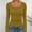 Gold, variant on Women's Basic Ribbed Knit Square Neck Long Sleeve T Shirt Fall Fashion Casual Stretch Fit Comfortable Top For Girls And Teens Women's Blouses